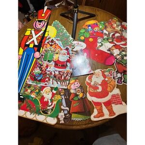 Vintage Christmas Die Cut Lot Eureka USA Muppets 1977 Kermit Miss Piggy Santa